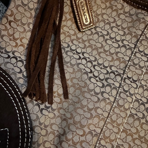 Vintage Coach Logo Hobo Shoulder Handbag - Picture 6 of 8